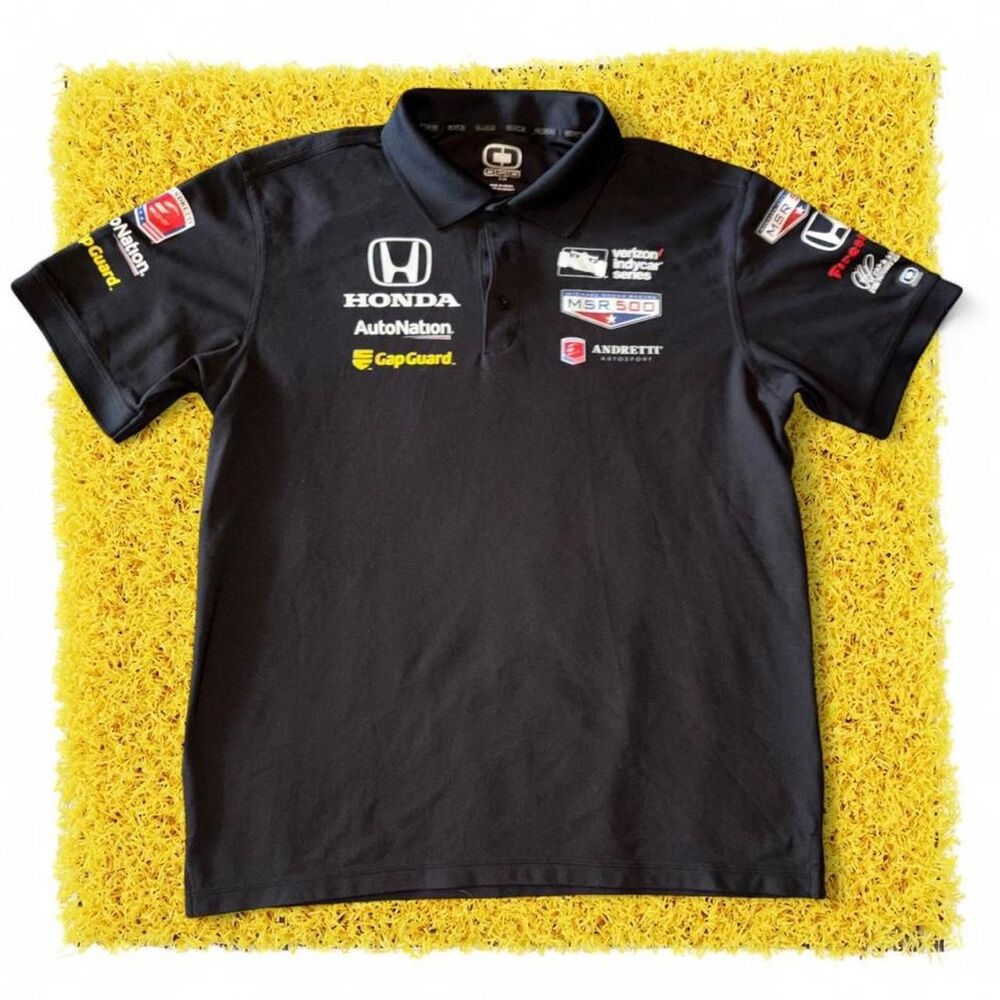 Honda Men's Black Polo-shirts